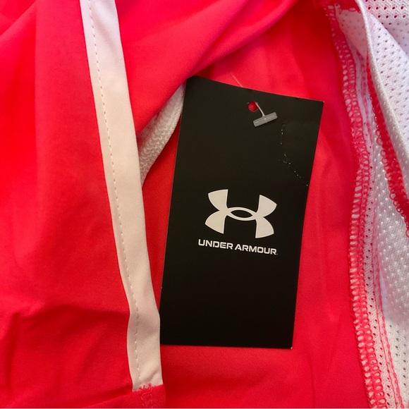 Under Armour UA Fly-By 2.0 Shorts - NWT - Medium - Pink Shock / White - Picture 9 of 10